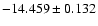 $-14.459\pm0.132$