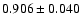 $0.906\pm0.040$
