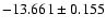 $-13.661\pm0.155$