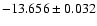 $-13.656\pm0.032$