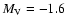 $M_{\rm V} = -1.6$