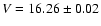 $V = 16.26 \pm 0.02$