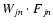 $W_{jn}\cdot F_{jn}$