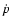 $\dot{p}$