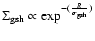 $\Sigma _{{\rm gsh}} \propto
\exp^{-({R \over \sigma_{{\rm gsh}}})}$