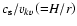 ${c_{\rm s}}/v_{kv} \left({=}H/r \right)$