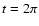 $t = 2 \pi$
