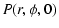 $\displaystyle P(r,\phi,0)$