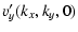 $\displaystyle v_y^\prime(k_x,k_y,0)$