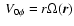 $~V_{0\phi}=r\Omega({\vec r})$