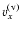 $v_x^{\rm (v)}$