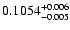 $0.1054^{\rm +0.006}_{-0.005}$