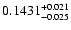 $0.1431^{\rm +0.021}_{-0.025}$