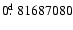 $0\hbox{$.\!\!^{\rm d}$ }81687080$