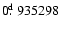 $0\hbox{$.\!\!^{\rm d}$ }935298$