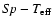 $S\!p-T_{\rm eff}$