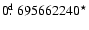 $0\hbox{$.\!\!^{\rm d}$ }695662240^{\star}$