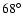$68^{\circ}$