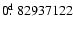 $0\hbox{$.\!\!^{\rm d}$ }82937122$