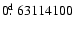 $0\hbox{$.\!\!^{\rm d}$ }63114100$