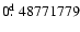 $0\hbox{$.\!\!^{\rm d}$ }48771779$