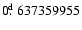$0\hbox{$.\!\!^{\rm d}$ }637359955$