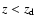 $z<z_{\rm d}$