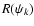 $R(\psi_k)$