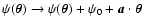 $\psi(\vec \theta) \to \psi(\vec
\theta) + \psi_0 + \vec a \cdot \vec \theta$