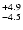 $_{\rm - 4.5}^{+ 4.9}$