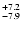 $_{\rm - 7.9}^{+ 7.2}$