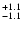 $_{\rm - 1.1}^{+ 1.1}$