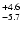 $_{\rm - 5.7}^{+ 4.6}$