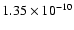$1.35\times 10^{-10}$