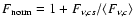 $F_{\rm norm}=1+F_{\nu,cs}/\langle F_{\nu,c}\rangle$