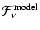 $\mathcal{F}_\nu^{\rm model}$