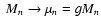 $\;M_n \rightarrow \mu_n=gM_n$