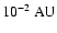 $10^{-2}~{\rm AU}$