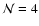 ${\cal N} = 4$