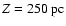 $Z=250~{\rm pc}$