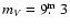 $m_V = 9\hbox{$.\!\!^{\rm m}$ }3$