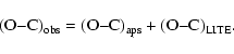 \begin{displaymath}\rm (O{-}C)_{obs} = (O{-}C)_{aps} + (O{-}C)_{LITE} .
\end{displaymath}