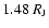 $1.48~R_{\rm J}$