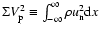 $\Sigma V_{\rm p}^2\equiv\int_{-\infty}^{\infty}\rho u_{\rm n}^2 {\rm d}x$