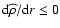 ${\rm d}\widehat{\rho}/ {\rm d}r\leq 0$