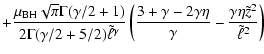 $\displaystyle + {\mu_{\rm BH}\sqrt{\pi}\Gamma(\gamma/2+1)\over
2\Gamma(\gamma/2...
...+\gamma-2\gamma\eta\over\gamma}-
{\gamma\eta\tilde z^2\over\tilde\ell^2}\right)$