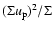$(\Sigma u_{\rm p})^2/\Sigma$