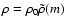$\rho=\rho_0\tilde\rho(m)$