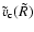 $\tilde v_{\rm c}(\tilde R)$