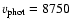 $v_{\rm phot}=8750$